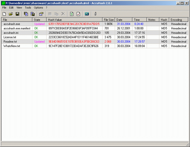 AccuHash Screenshot